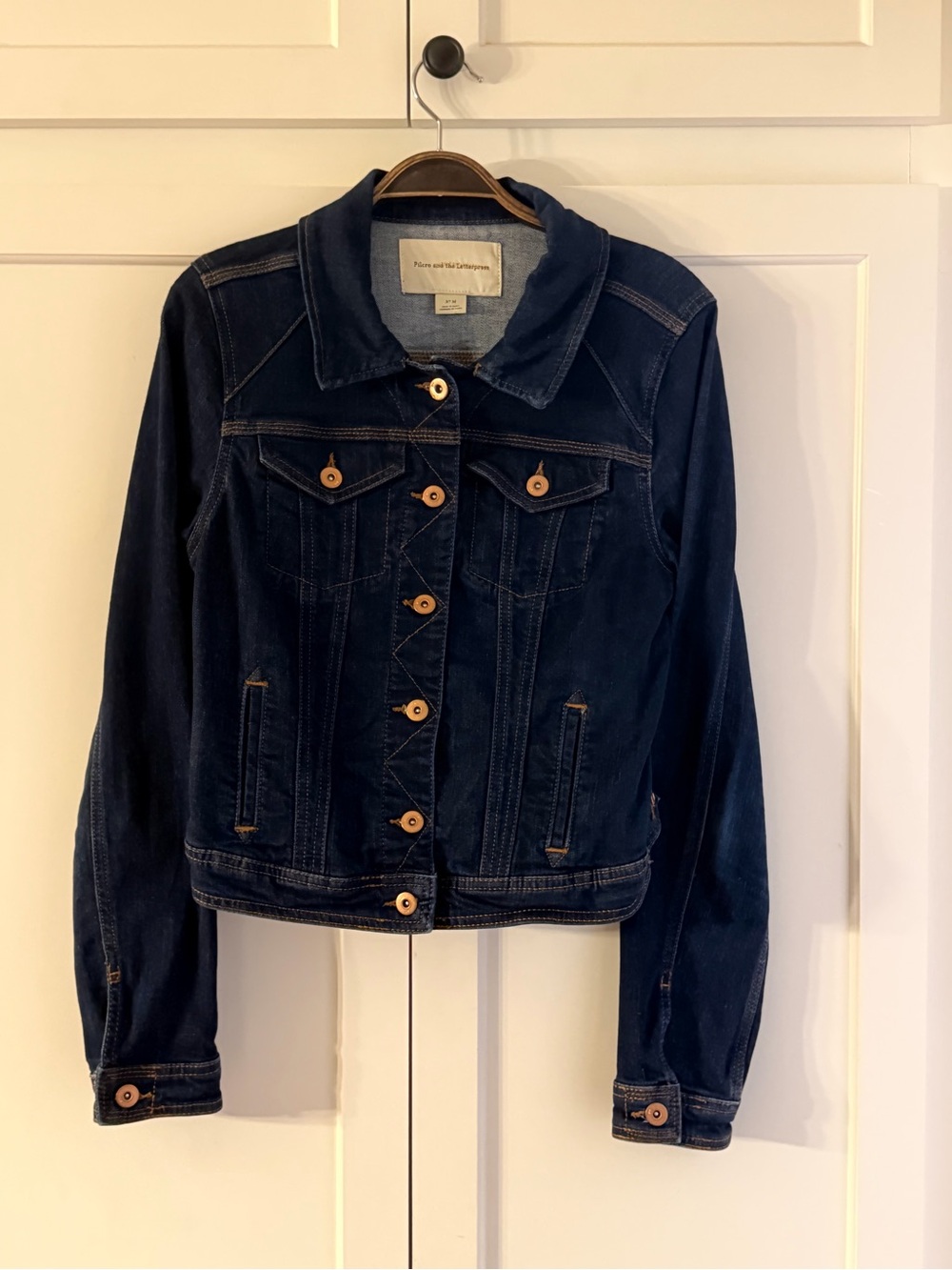 Pilcro and the Letterpress (Anthropologie) Dark Indigo Jean Jacket